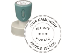 n53-rhode-island-notary-round-circular-pre-inked-stamp-short-handle-1-9-16-inch-xstamper