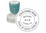 n53-south-carolina-notary-round-circular-pre-inked-stamp-short-handle-1-9-16-inch-xstamper