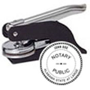 E11-Alabama Notary Pocket Embosser<br>1-1/2" Diameter