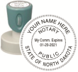 n53-north-dakota-notary-round-circular-pre-inked-stamp-short-handle-1-9-16-inch-xstamper