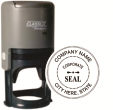 P16-CORPSEAL - P16 - Corporate Seal - Self-Inking Round Stamp<br>1-1/2" Diameter
