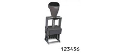 40220 - Number Stamp Size: 1 / 6-Band
Steel Self-Inking