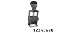 40221 - Number Stamp Size: 2 / 8-Band
Steel Self-Inking