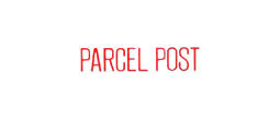 1107 - 1107 Pre-Inked Stock Stamp "PARCEL POST" (Red) - Impression Size: 1/2" x 1-5/8"