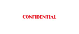 1150 - 1150 Pre-Inked Stock Stamp "CONFIDENTIAL" (Red) - Impression Size: 1/2" x 1-5/8"