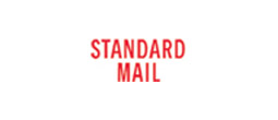 1379 - 1379 Pre-Inked Stock Stamp "STANDARD MAIL" (Red) - Impression Size: 1/2" x 1-5/8"