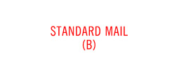 1382 - 1382 Pre-Inked Stock Stamp "STANDARD MAIL (B)" (Red) - Impression Size: 1/2" x 1-5/8"