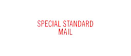 1388 - 1388 Pre-Inked Stock Stamp "SPECIAL STANDARD MAIL" (Red) - Impression Size: 1/2" x 1-5/8"