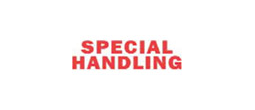 1506 - 1506 Pre-Inked Stock Stamp "SPECIAL HANDLING" (Red) - Impression Size: 1/2" x 1-5/8"