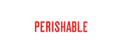 1515 - 1515 Pre-Inked Stock Stamp "PERISHABLE" (Red) - Impression Size: 1/2" x 1-5/8"