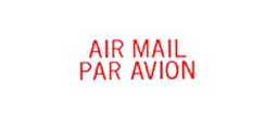 1521 - 1521 Pre-Inked Stock Stamp "AIR MAIL PAR AVION" (Red) - Impression Size: 1/2" x 1-5/8"