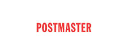 1594 - 1594 Pre-Inked Stock Stamp "POSTMASTER" (Red) - Impression Size: 1/2" x 1-5/8"