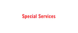 1621 - 1621 Pre-Inked Stock Stamp "Special Services" (Red) - Impression Size: 1/2" x 1-5/8"