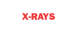 1626 - 1626 Pre-Inked Stock Stamp "X-RAYS" (Red) - Impression Size: 1/2" x 1-5/8"